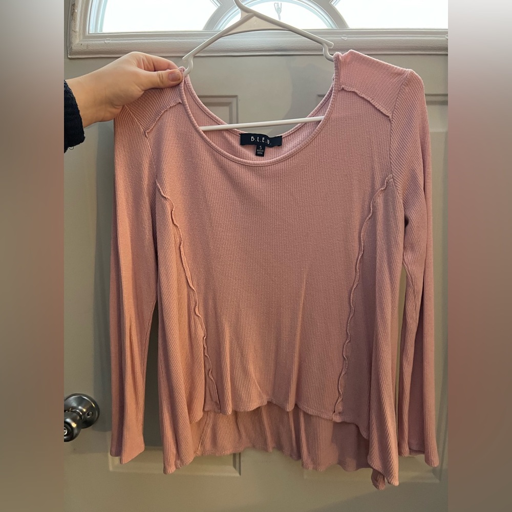 Pink long sleeve shirt